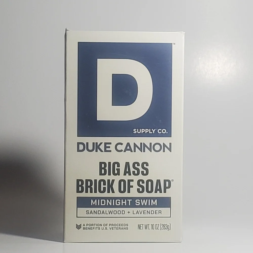 Duke Cannon Big Brick of Soap -- Midnight Swim Sandalwood & Lavender 10 oz. NEW